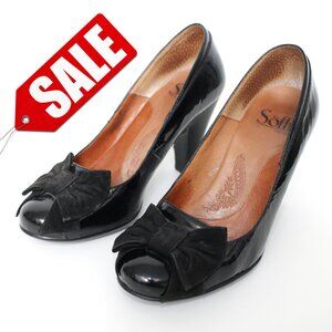 Sofft Black Patent Leather Bow Pumps Sz 6
